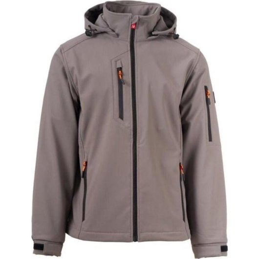 Softshelljacke Payper S01056-P229-13007 Herren Smoke Kapuze abnehmbar WP8000mm
