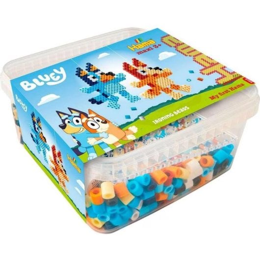 Kit de manualidades Hama 8756 Maxi Perlas Multicolor 901 peças Bluey