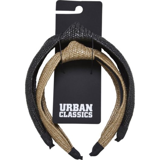 Serre-tête Urban Classics TB6441-03966 Lot 2 Flexible Beige et Noir Accessoire Cheveux