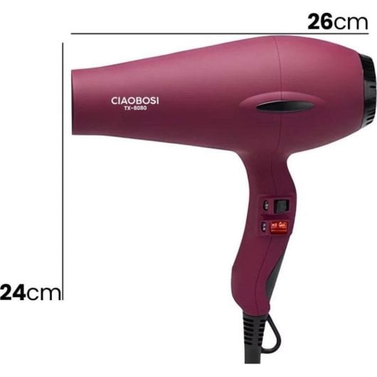 Professioneller Föhn Avizar TX-8080 4800W 2 Temperaturstufen Violett