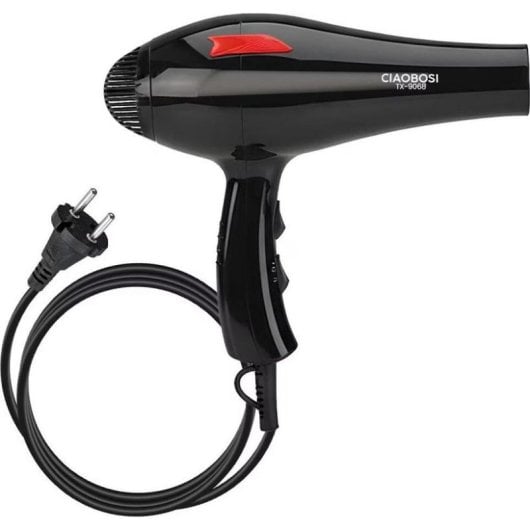 Handföhn Avizar TX-9068 1500W Temperatur einstellbar 2 Geschwindigkeiten Schwarz Rot