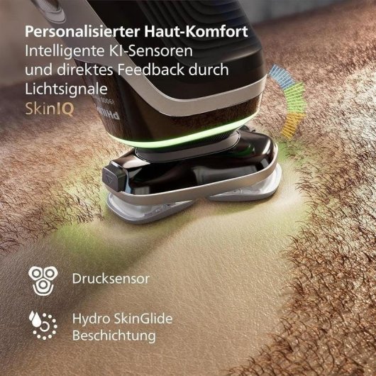 Rasoio Elettrico Viso Philips i9000 Prestige XP9204/33 Senza Filo 60min Funzionamento a Umido 3 Testine Ricarica Rapida