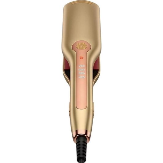 Turmalin-Keramik-Glätteisen Avizar TX-39694 Breite Platten Digitalanzeige Braun