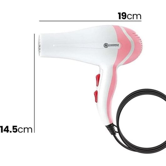 Kompakt Föhn Avizar TX-8790 1000W 4 Geschwindigkeiten Temperaturregelung Rosa Weiß