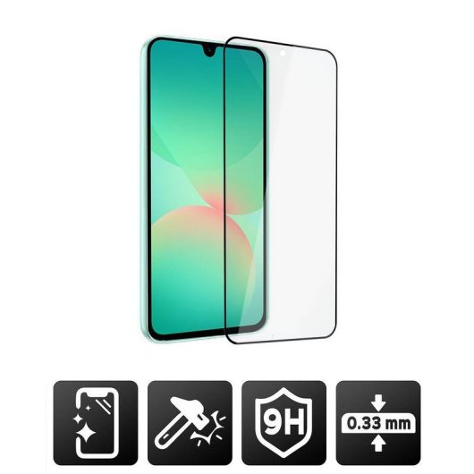 Protecteur d’écran Akashi Galaxy A26 5G verre trempé couverture totale