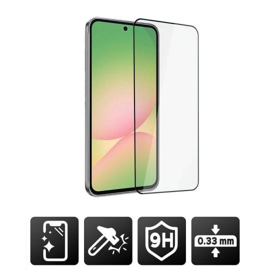 Protecteur d écran Akashi Galaxy A56 5G verre trempé intégral couverture totale