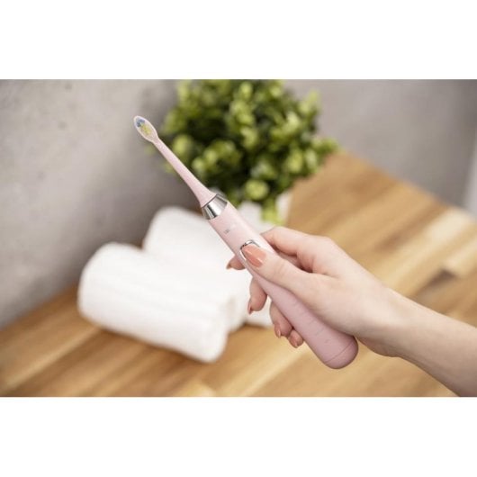 Escova de dentes elétrica Zelmer ZTB8010P sónica 4 modos carga sem fios