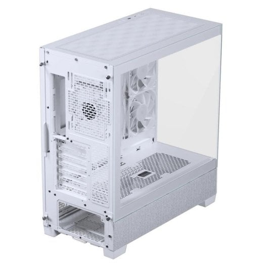 Caja Phanteks XT View Matrix Blanca con paneles de vidrio templado y pantalla LED integrada
