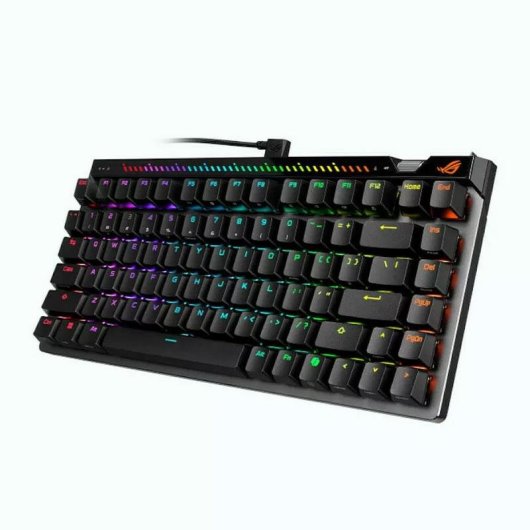 Teclado ASUS ROG Falchion Ace 75 HE magnético compacto com switches Hall Effect e RGB