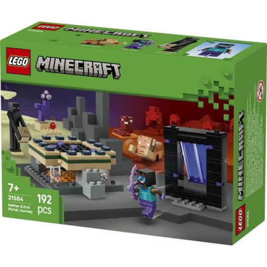 LEGO Minecraft Voyage à travers le Nether et l'End 21584 192 pièces
