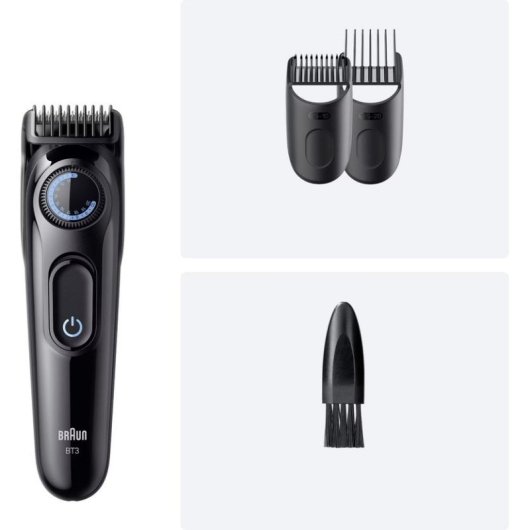 Depiladora para barba Braun BeardTrimmer 3 80789791 ajuste de 0,5 a 20 mm batería 50 min