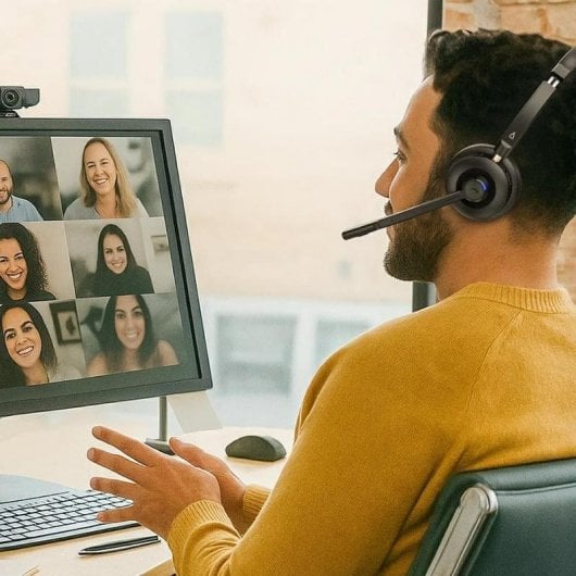 Auriculares Creative Chat Wireless inalámbricos Bluetooth USB-C con Cancelación de Ruido, micrófono, oficina, negro