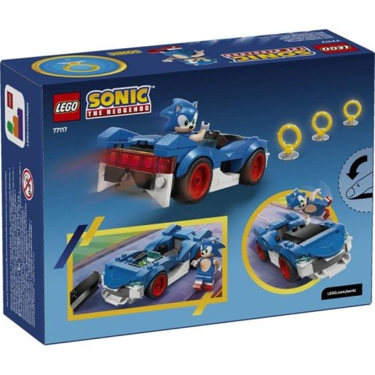LEGO Sonic Sonics Sportwagen Speed Star Lightning 77117 126 piezas
