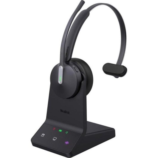Auriculares Yealink WH64 Mono UC inalámbricos Bluetooth con Cancelación de Ruido para oficina negros