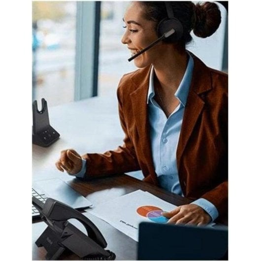 Auriculares Yealink WH64 Mono UC inalámbricos Bluetooth con Cancelación de Ruido para oficina negros