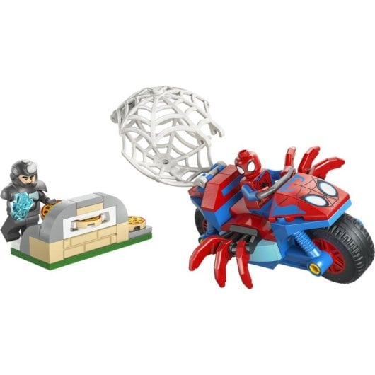 Set de construção LEGO Marvel 11206 Spidey Moto e Rhino 61 peças
