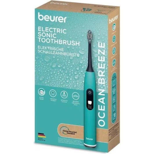 Escova de Dente Sónica Beurer SC 50 Ocean Breeze 5 Modos LCD Sensor Pressão