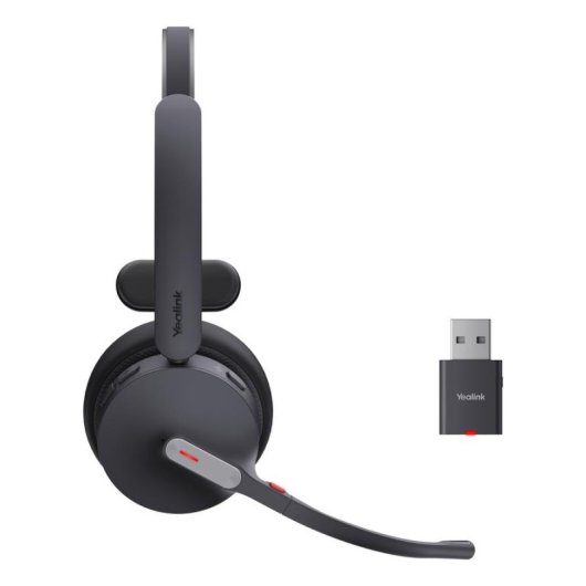 Auriculares Yealink WH64 Hybrid Mono UC inalámbricos Bluetooth con Cancelación de Ruido negros