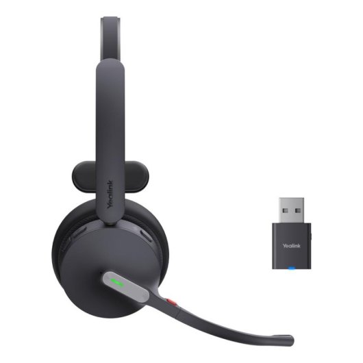 Auriculares Yealink WH64 Hybrid Mono UC inalámbricos Bluetooth con Cancelación de Ruido negros