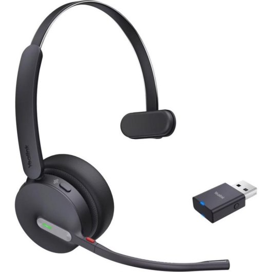 Auriculares Yealink WH64 Hybrid Mono UC inalámbricos Bluetooth con Cancelación de Ruido negros