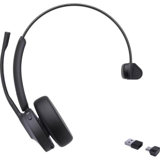 Auriculares Yealink BH70 Mono com fio USB-C/USB-A Cancelamento de Ruído Microfone Boom Preto