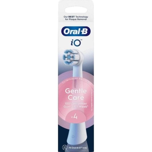 Recargas Escovas Dentes Oral-B iO Gentle Care 4 Unidades Branco Gengivas Sensíveis