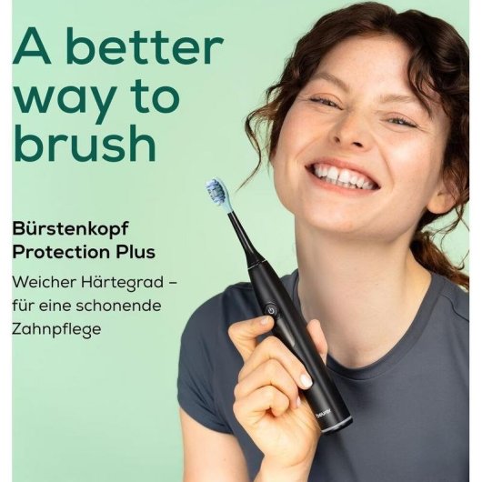 Cabeça de escova Beurer 105.23 compatível Sonicare suave 4 unidades preto/turquesa