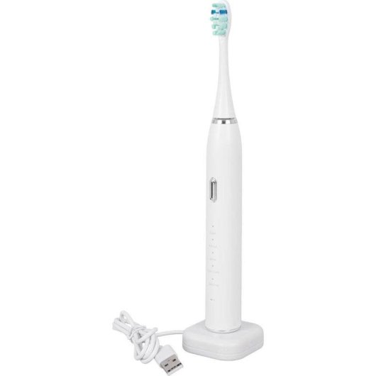 Escova de Dentes Sonica Zelmer ZTB6010W 5 Modos 3 Cabecas Temporizador Bateria Longa Duracao