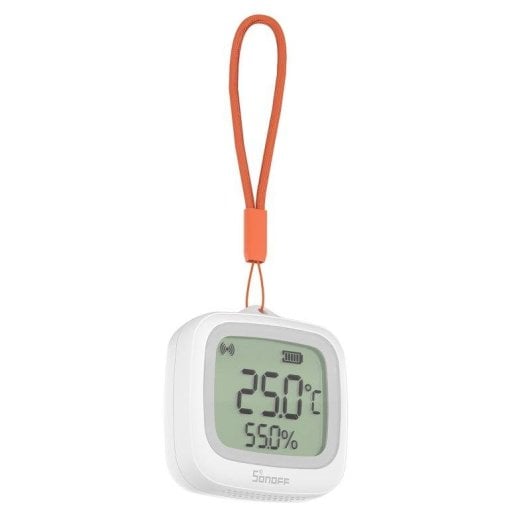 Sensore di Temperatura e Umidità Sonoff Zigbee IP65 Schermo LCD 2.2" Bianco