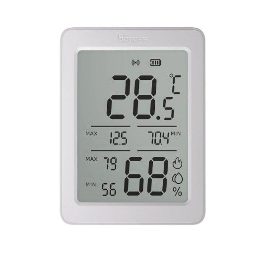 Sensor de Temperatura e Humidade Sonoff Airguard TH Zigbee Ecrã LCD 3.6''