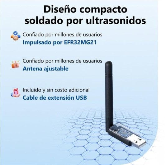 Dongle USB Sonoff Zigbee Thread MG21 compacto compatible Home Assistant