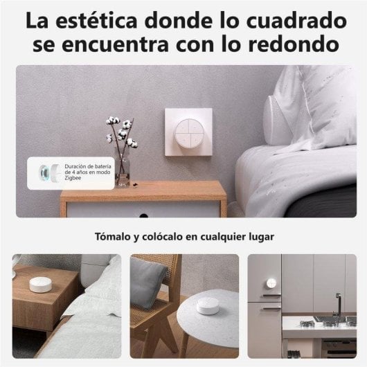 Interruptor Inteligente Sonoff SNZB-01M Zigbee eWeLink-Remote 4 em 1 Compatível