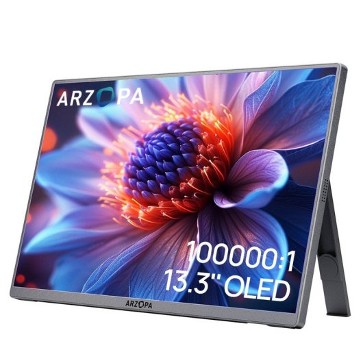 Monitor Arzopa A3C Pro 13,3" FullHD 60Hz OLED Portátil Funda