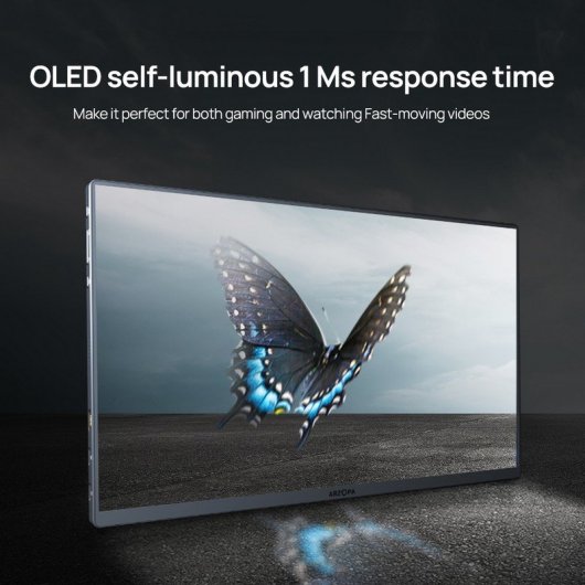 Monitor Arzopa A3C Pro 13,3" FullHD 60Hz OLED Portátil Funda