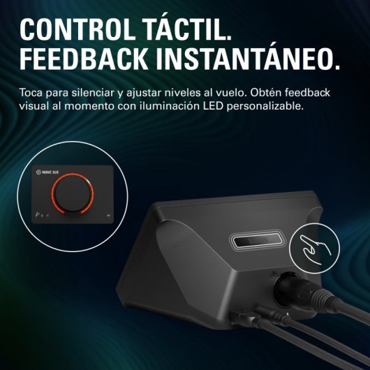 Microphone Elgato Wave XLR MK.2 USB cardioïde avec mixeur DSP et feedback LED