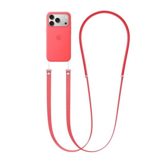 Correa Apple Crossbody Guayaba intenso regolabile PET per iPhone compatibili