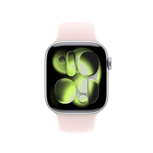 Bracelet sport Apple Watch 42 mm Rose Pâle S/M fluoroélastomère