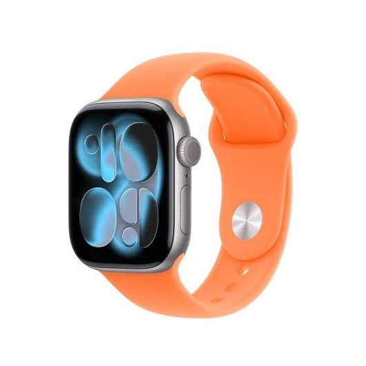 Bracelet sport Apple Watch 42 mm Clementina M/L fluoroélastomère orange