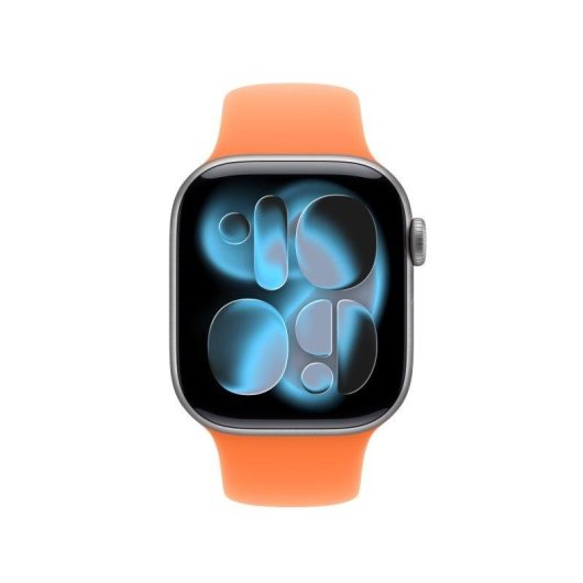 Bracelet sport Apple Watch 42 mm Clementina M/L fluoroélastomère orange