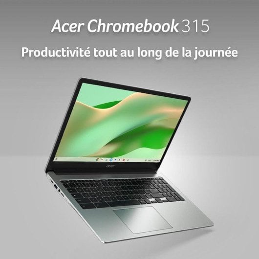 Ordinateur portable Acer Chromebook CB315-4HT-P6DY 15,6'' Intel Pentium Silver 8Go 32Go eMMC UHD Graphics Chrome OS