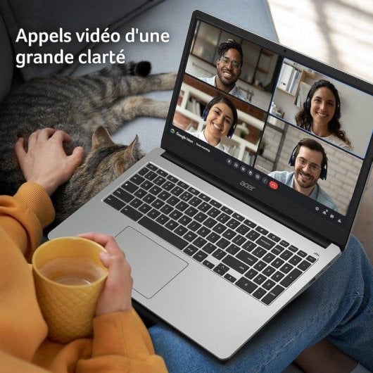 Ordinateur portable Acer Chromebook CB315-4HT-P6DY 15,6'' Intel Pentium Silver 8Go 32Go eMMC UHD Graphics Chrome OS