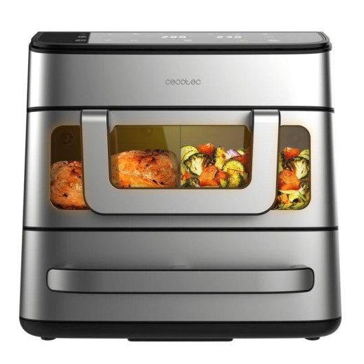Airfryer Cecotec Cecofry FoodCourt 18000 Fenêtre 18 L 2700 W Pierre à pizza