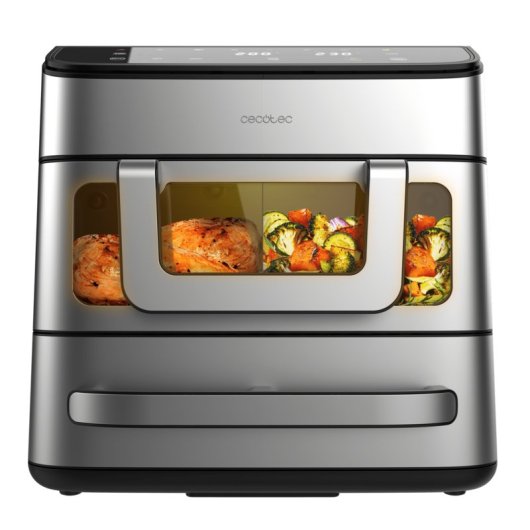 Friteuse sans Huile Cecotec Cecofry FoodCourt 18000 18L 2700W Pierre à Pizza Écran Couleur