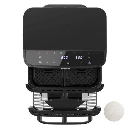 Airfryer Cecotec Cecofry FoodCourt 18000 Fenêtre 18 L 2700 W Pierre à pizza