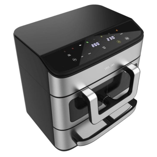 Airfryer Cecotec Cecofry FoodCourt 18000 Fenêtre 18 L 2700 W Pierre à pizza