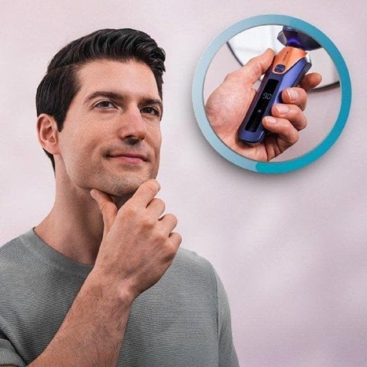 Gesichtsrasierer Cecotec PrecisionCare Saphire Pro Kabellos 90min Nass- und Trockenrasur 3 Einstellungen Reinigungsstation