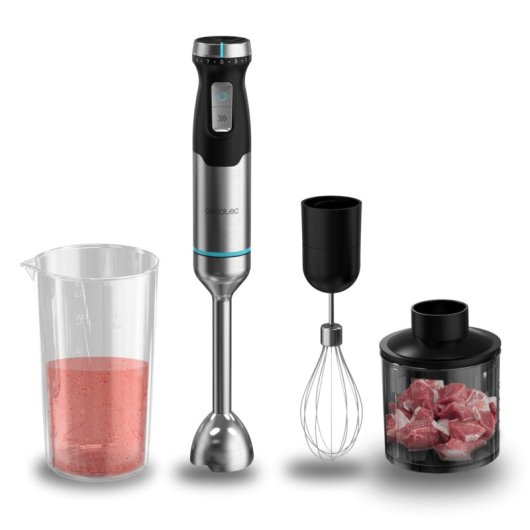 Batidora de mano Cecotec Power Pulsar 2300MAX Cream&Crush Pro 2300 W CrossBlades XL accesorios