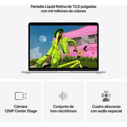Apple MacBook Air 13" Apple M5 24GB 1TB SSD GPU 10 núcleos macOS Plata