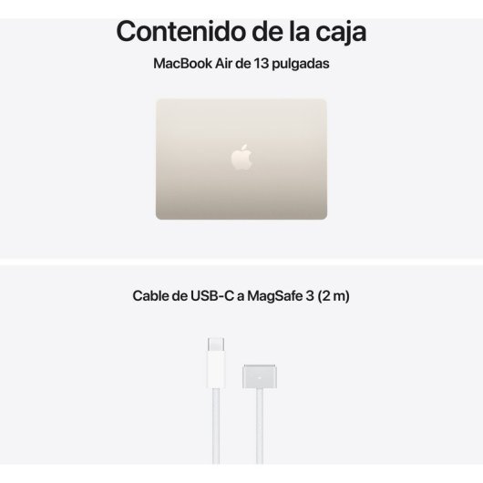 Apple MacBook Air 13" Apple M5 16GB 512GB SSD GPU 10 núcleos macOS Blanco Estrella