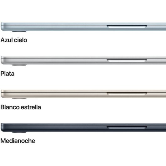 Apple MacBook Air 15,3" Apple M5 16GB 1TB SSD GPU 10 núcleos macOS Plata